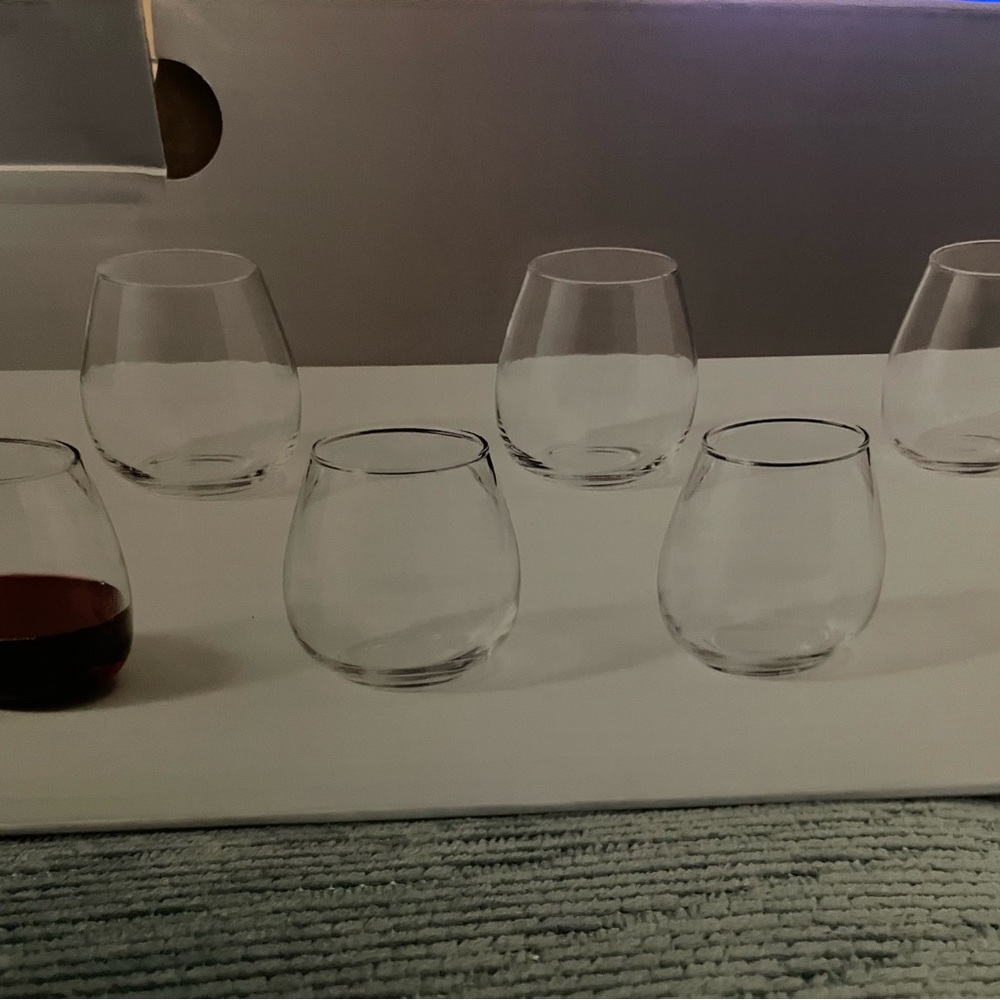 Stemless Wine Glass Set (6 glasses) x 2 for 12 total